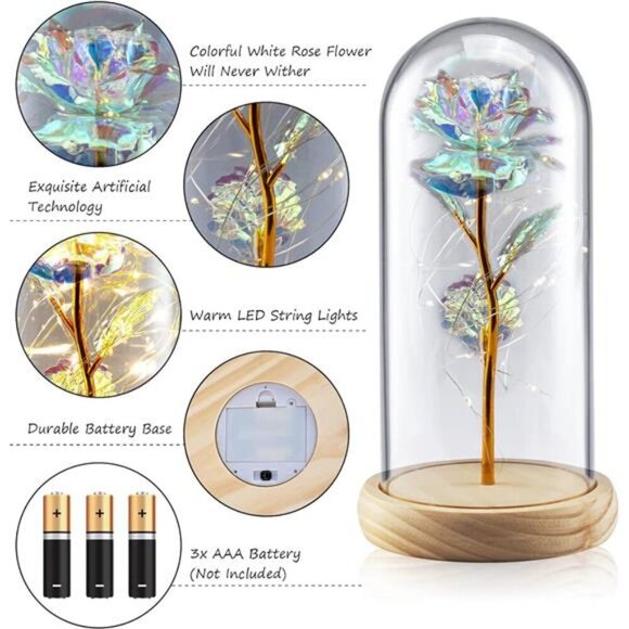 Rose Flower Gifts for Girlfriend Mom Women, Beauty Rose, Forever Rose - Picture 4 of 5